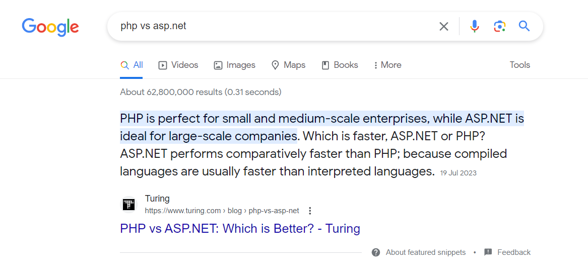 ASP.NET is faster than PHP Prove